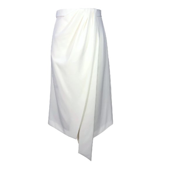 💎🔥 SALLY LA POINTE  Wrap Midi Skirt - Picture 1 of 8